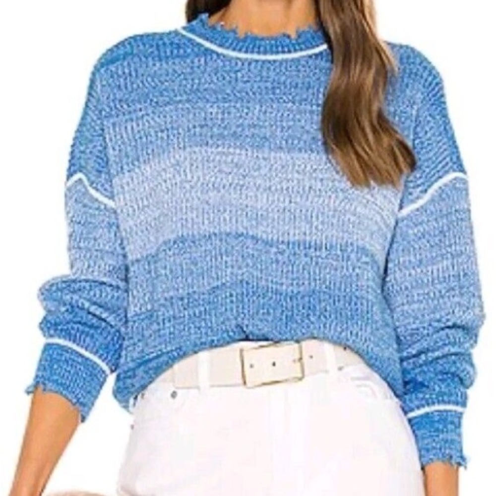 Pistola Eva Cropped Crewneck Pullover in Salted Blue

Color: Salted Blue